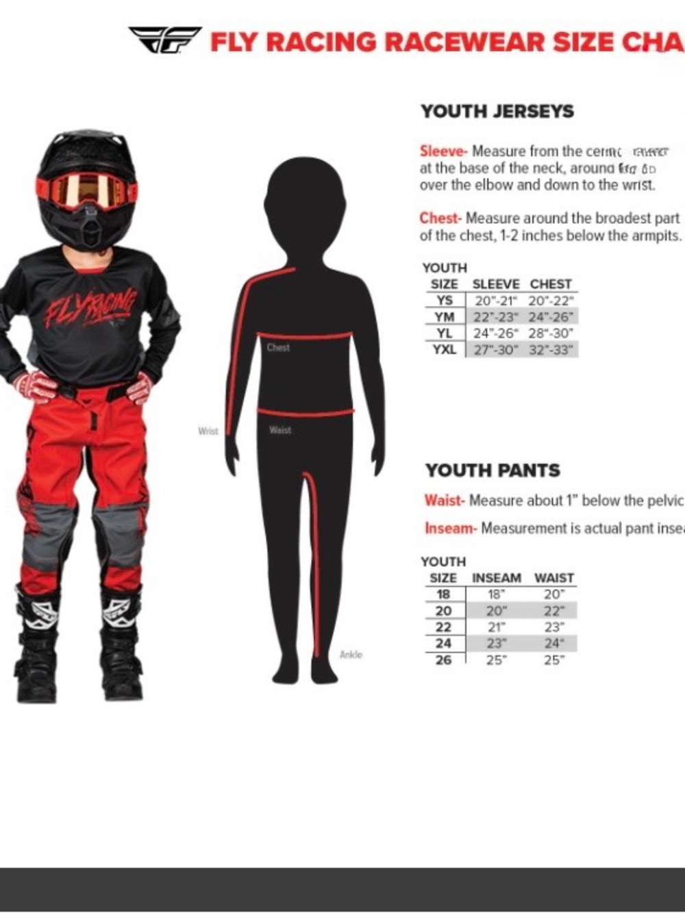 Fly Racing Kids Red Motocross Pants - Picture 5 of 5